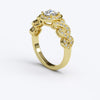 varitsa-jewellers - 0.65ct ROUND CUT PAVE Infinity Gold ENGAGEMENT RING - 06GG81